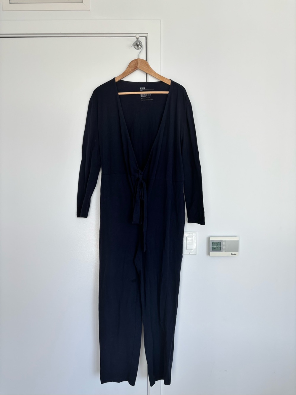 Storq Flex Fit Wrap Jumpsuit | Size 3 (M) | Maternity | Navy